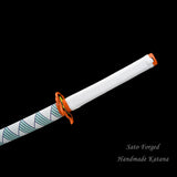 Demon Slayer Anime Swords Katana Rengoku Kyoujurou,Japanese Samurai Cosplay Replica Real Steel