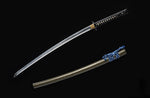 Real Japanese Samurai, High Carbon Steel Full Tang Blade With Crack Scabbard