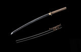 Hand Forged Katana Folded Damasus Steel Real Hamon Samurai Katana Brown Wrap