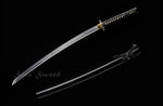 Traditional Katana Clay Tempered Japanese Samurai Katana Black Scabbard