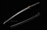 Traditional Katana Clay Tempered Japanese Samurai Katana Black Scabbard