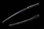 Handmade Folded Steel Katana Clay Tempered With Handle Leather Ito Full Tang