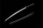 Handmade Katana High Carbon Steel Samurai Black Scabbard General
