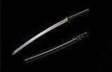 Handmade Katana High Carbon Steel Samurai Black Scabbard General