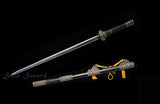 Chinese JIAN Damascus Folded Steel Tang Dynasty Straight Jian