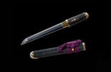 Authentic Classic Tanto Japanese Folded Steel Clay Tempered Forged Short