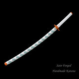 Demon Slayer Anime Swords Katana Rengoku Kyoujurou,Japanese Samurai Cosplay Replica Real Steel