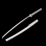 White Katana,Samurai Katana Manganese Steel Engraving White Scabbard