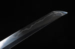 Handmade Folded Steel Katana Clay Tempered With Handle Leather Ito Full Tang