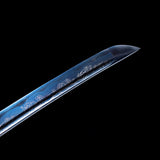 Blue Katana,Forging Samurai Katana Blue Engraving Japanese Style Hand Forged