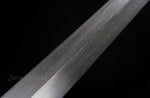 Chinese Jian With Qing Dynasty Style Folded Steel Damascus Hand Forged