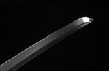 Handmade Katana Japanese High Carbon Steel With Clay Temperd Green Scabbard