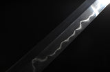 Handmade Folded Steel Katana Clay Tempered With Handle Leather Ito Full Tang