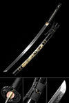Hand Forged Katana High Carbon Steel With Clay Tempered Engraving Scabbard