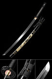 Hand Forged Katana High Carbon Steel With Clay Tempered Engraving Scabbard