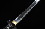Real Japanese Samurai, High Carbon Steel Full Tang Blade With Crack Scabbard