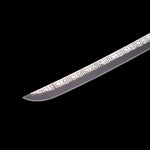 White Katana,Samurai Katana Manganese Steel Engraving White Scabbard