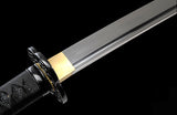 Handmade Katana High Carbon Steel Samurai Black Scabbard General