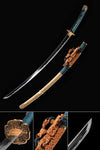 Japanese Samurai Katana Clay Tempered Folded Steel Authentic Taichi