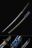Real Japanese Samurai, High Carbon Steel Full Tang Blade With Crack Scabbard