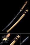 Hand Forged Katana Black Japanese Katana Branches Hamons Original Color Scabbard