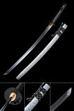 Hand Forged Japanese Samurai Katana,Real Hamon Fully Hand Polishing White