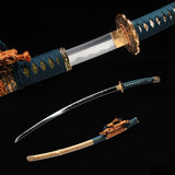 Japanese Samurai Katana Clay Tempered Folded Steel Authentic Taichi