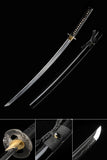 Traditional Katana Clay Tempered Japanese Samurai Katana Black Scabbard