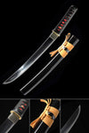 Fully Handmade High Carbon Steel Clay Tempered Tanto Iron Tsuba Short