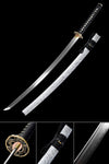 Handmade Samurai Katana,Folded Steel Real Hamons Folded Steel Katana