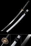 Handmade Samurai Katana,Folded Steel Real Hamons Folded Steel Katana
