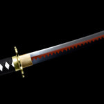 Roronoa Zoro Shusui Katana,Japanese Samurai Replica Real Steel Full Tang Blade