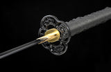 Handmade Katana High Carbon Steel Samurai Black Scabbard General