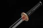 Ninja Ninjato Straight Katana Classic Folded Steel With Clay Tempered
