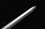 Chinese Jian With Qing Dynasty Style Folded Steel Damascus Hand Forged