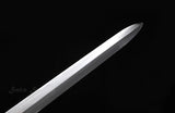 Chinese Jian With Qing Dynasty Style Folded Steel Damascus Hand Forged