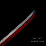 Demon Slayer Anime Swords Katana Rengoku Kyoujurou,Japanese Samurai Cosplay Replica Real Steel