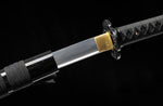 Handmade Katana High Carbon Steel Samurai Black Scabbard General