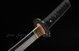 Handmade Tanto,Folded Damasus Steel With Clay Tempered Blade Tanto