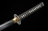 Traditional Katana Clay Tempered Japanese Samurai Katana Black Scabbard