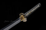 Samurai Katana Japanese Clay Tempered Blade Traditional Handmade Iron Tsuba