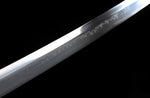 Handmade Katana Japanese High Carbon Steel With Clay Temperd Green Scabbard