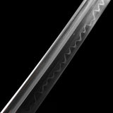 Hand Forged Katana High Carbon Steel With Clay Tempered Engraving Scabbard