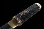 Authentic Classic Tanto Japanese Folded Steel Clay Tempered Forged Short
