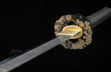Samurai Katana Japanese Clay Tempered Blade Traditional Handmade Iron Tsuba