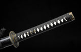 Japanese Samurai Katana Traditional Hand Forged With Black Scabbard