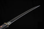 Fully Handmade High Carbon Steel Clay Tempered Tanto Iron Tsuba Short
