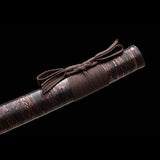 Brown Katana,Handmade Samurai Manganese Steel Engraving Pattern Katana