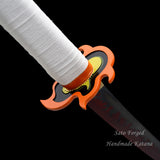 Demon Slayer Anime Swords Katana Rengoku Kyoujurou,Japanese Samurai Cosplay Replica Real Steel