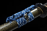 Real Japanese Samurai, High Carbon Steel Full Tang Blade With Crack Scabbard